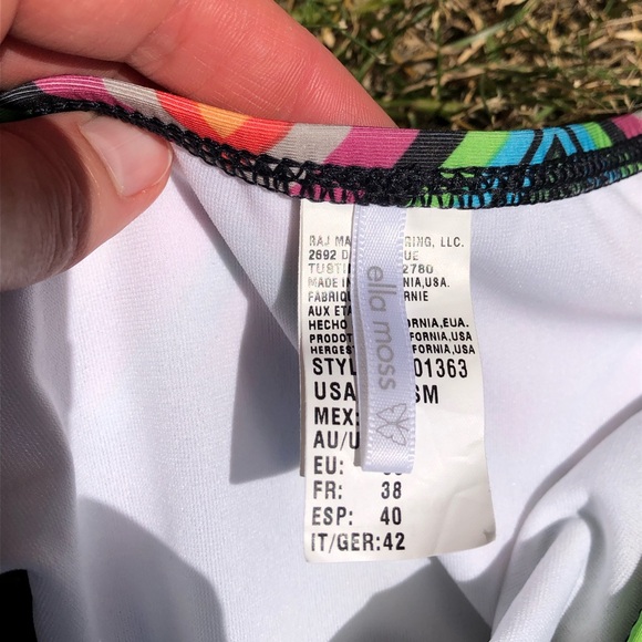 Ella Moss caravan cross-back stripe bikini S - Picture 5 of 10